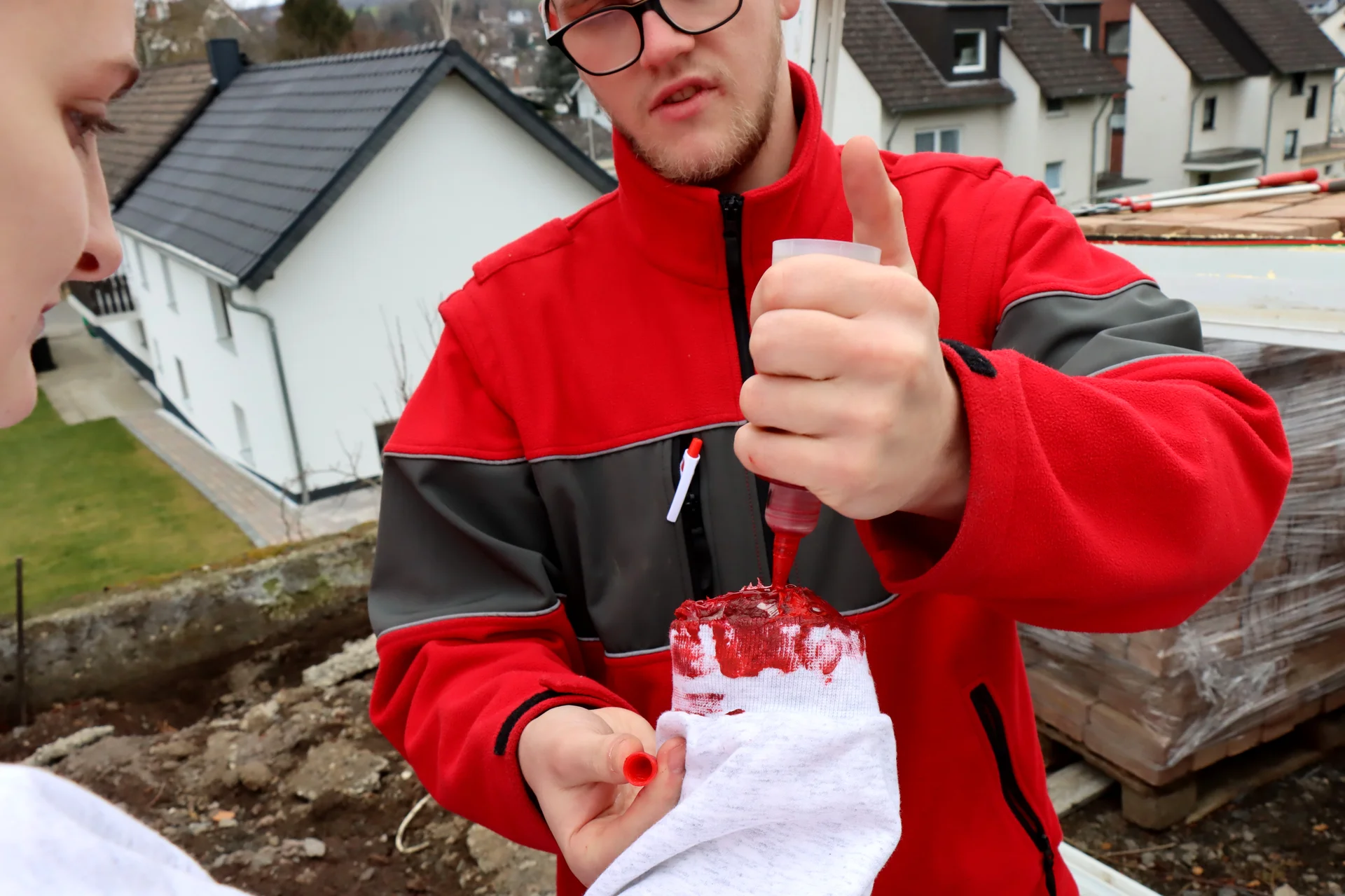 Vorbereitung der Hand | © DAV Koblenz