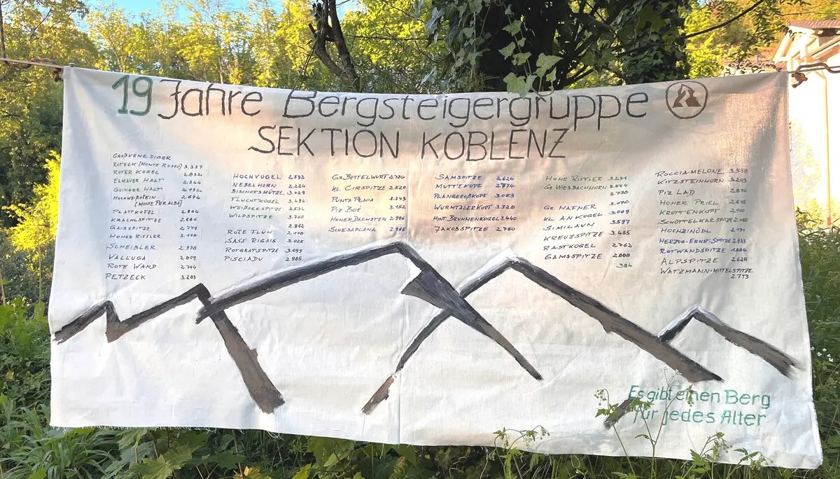  19 Jahre Bergsteigergruppe | © DAV Koblenz