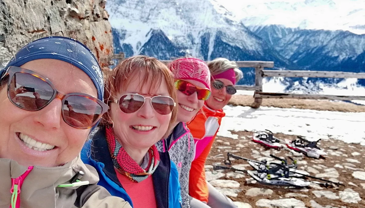 Sportliches Kleeblatt auf Schneeschuhtour | © DAV Koblenz