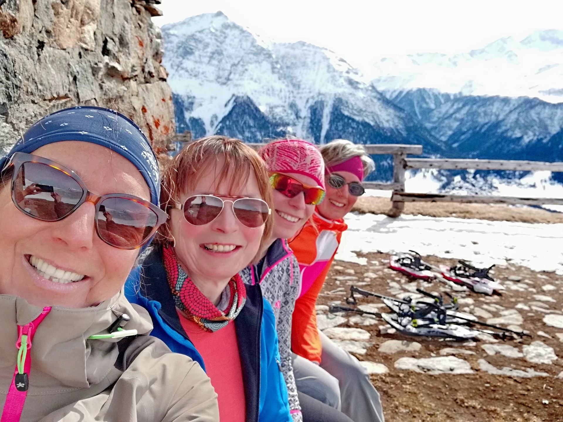 Sportliches Kleeblatt auf Schneeschuhtour | © DAV Koblenz