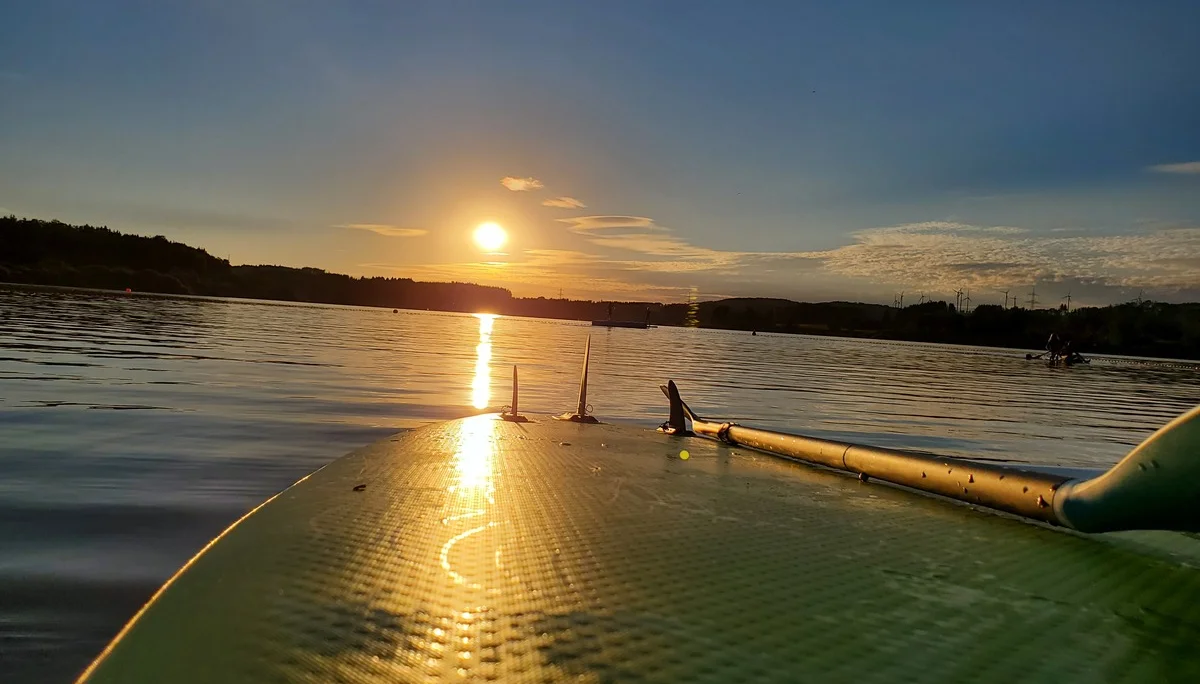 Sonnenuntergang an der Krombachtalsperre | © Uwe Henning