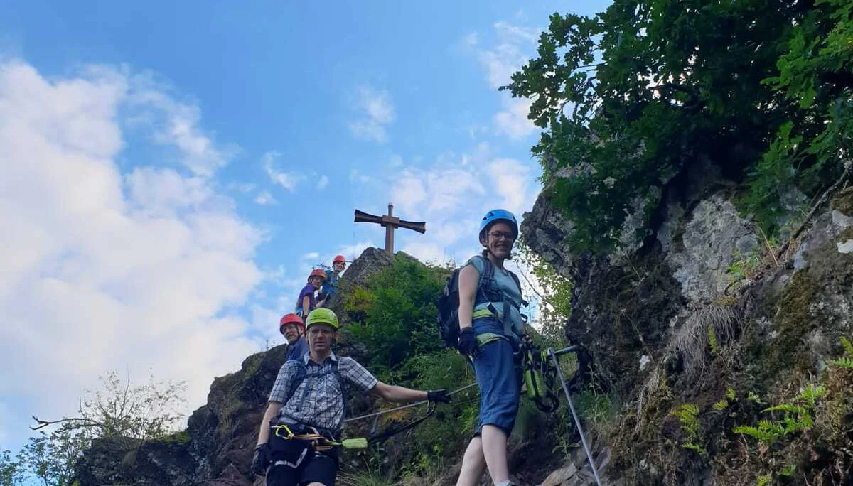 Im Klettersteig letzter Teil | © DAV Familiengruppe