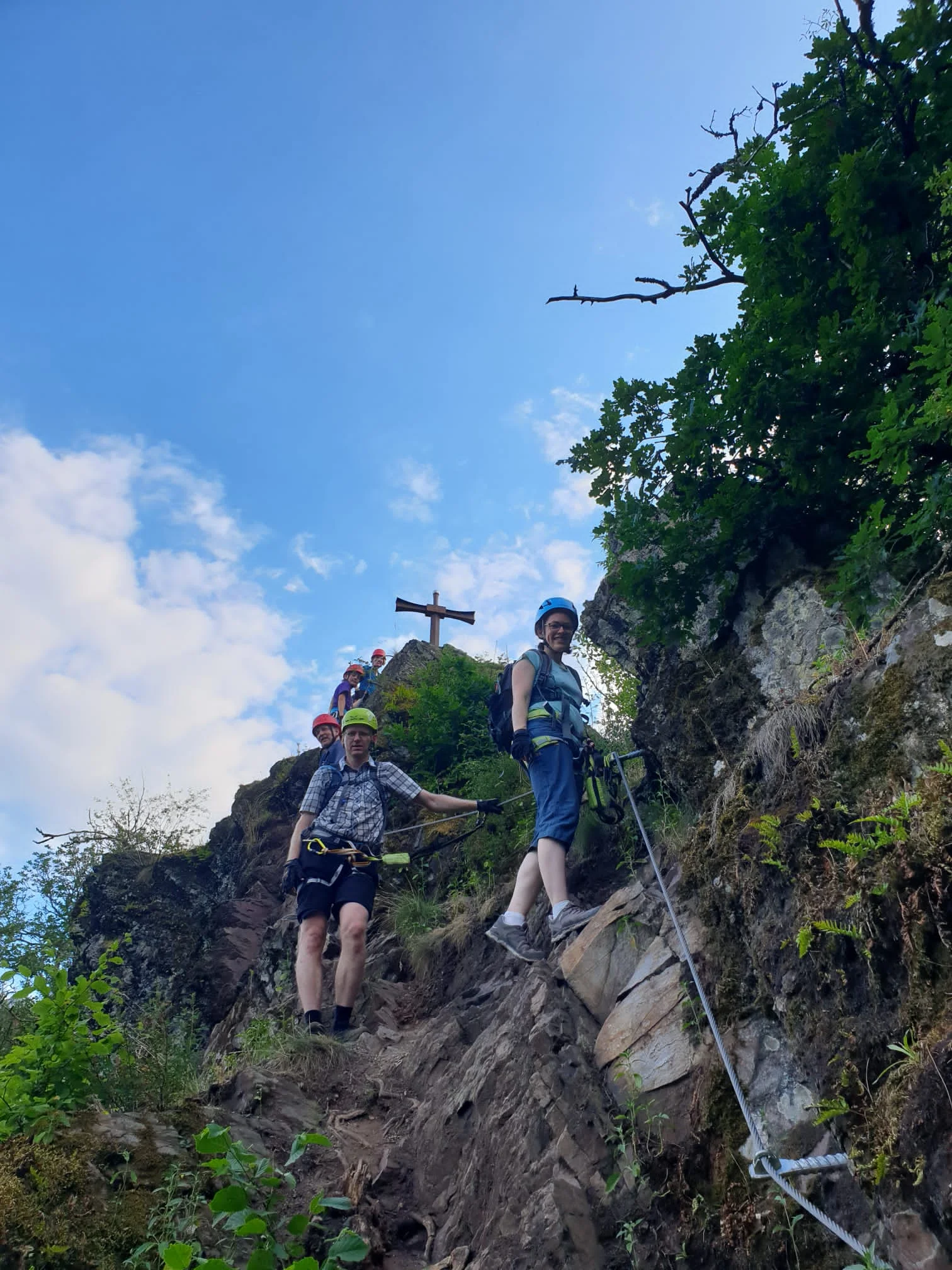 Im Klettersteig letzter Teil | © DAV Familiengruppe