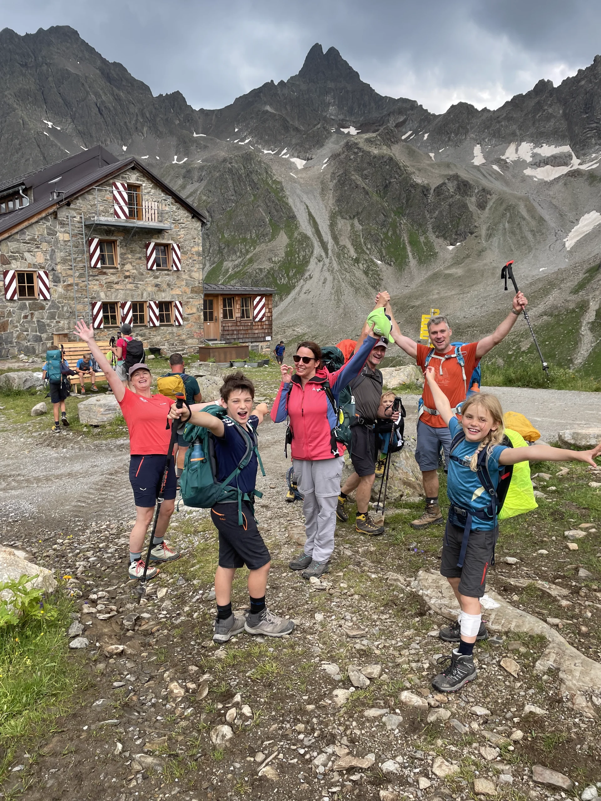 Ankunft Darmstädter Hütte | © Familiengruppe