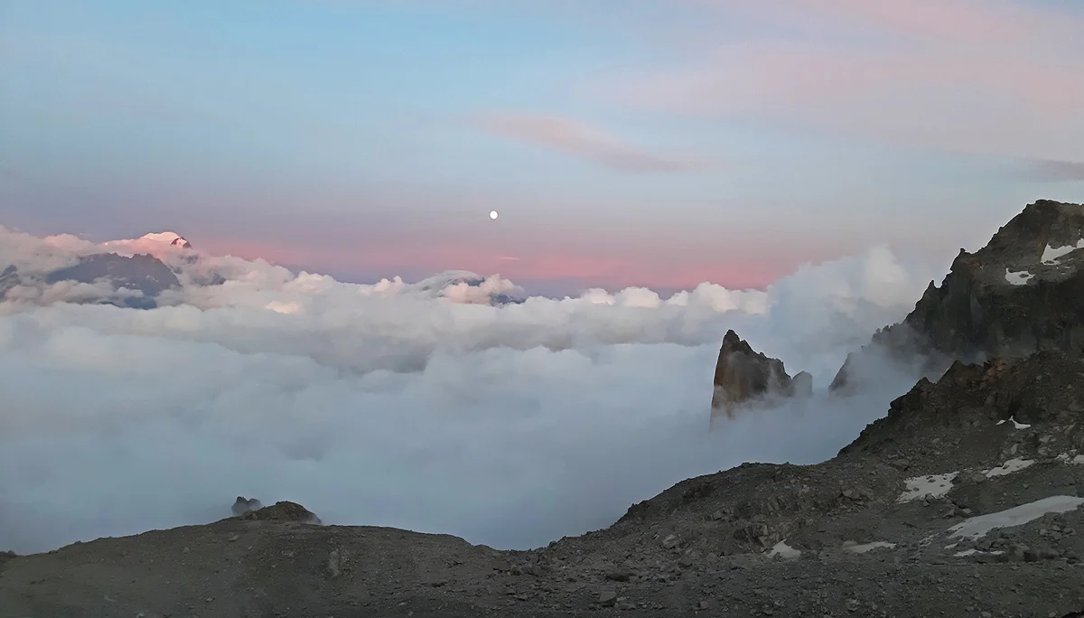 Abendstimmung vor der Cabane d’Orny (2826m) | © DAV Koblenz | Hulley
