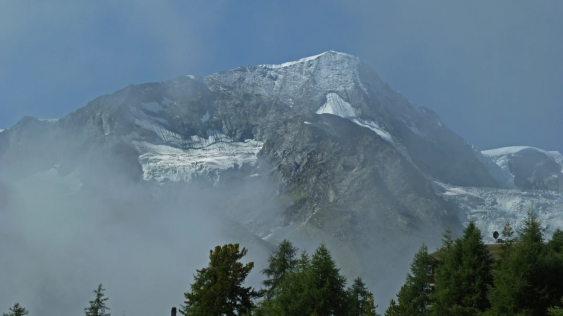Pigne d´Arolla (3790m) vom Parkplatz in Arolla | © DAV Koblenz | Hulley