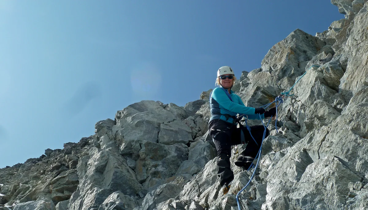 Kletterei am NO-Grat der l`Eveque (3716m) | © DAV Koblenz | Hulley