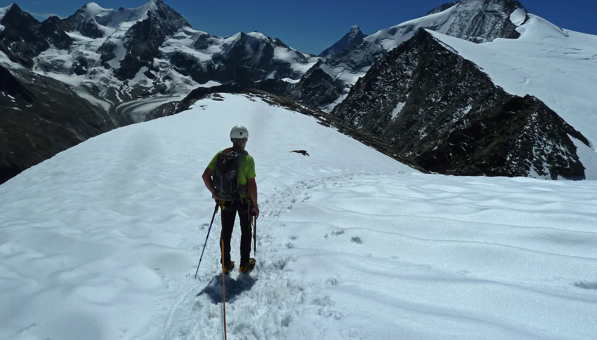 Traumhafte Kulisse im Abstieg | © DAV Koblenz | Hulley