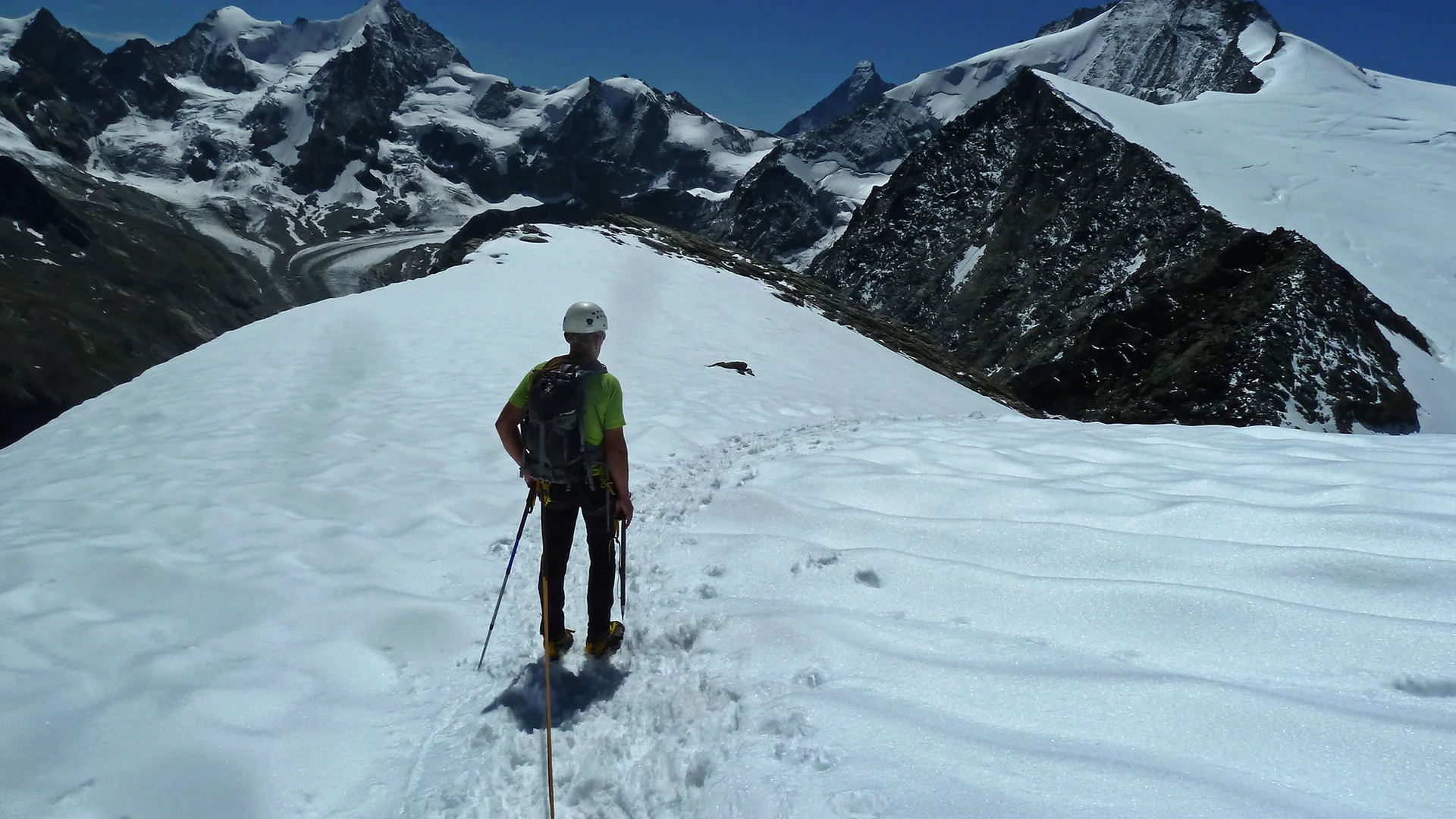 Traumhafte Kulisse im Abstieg | © DAV Koblenz | Hulley