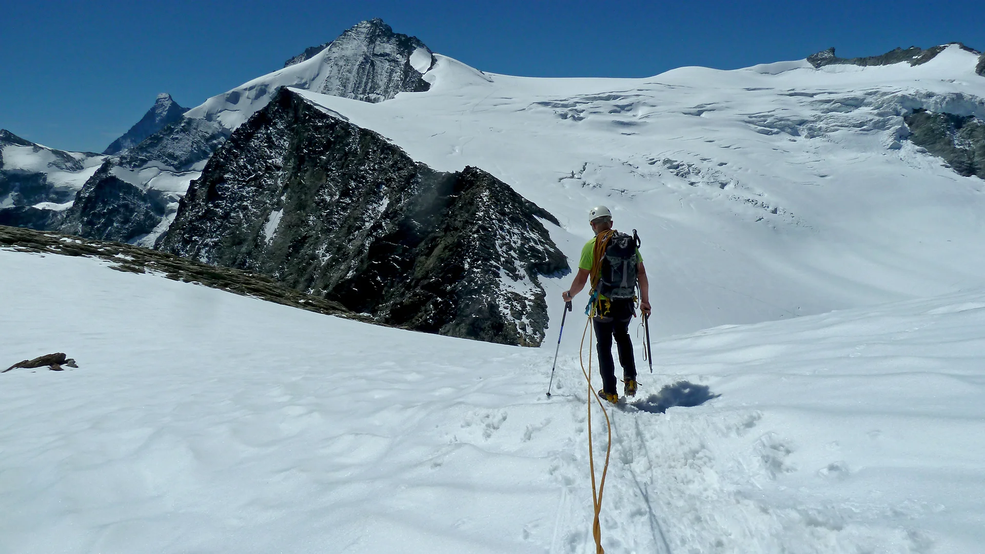 Abstieg über die S-Flanke | © DAV Koblenz | Hulley