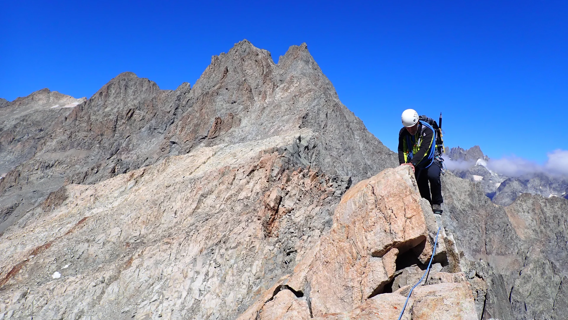 Am Gipfel der Aiguille Glacier d´Arsine (3.364m) | © DAV Koblenz | Hulley