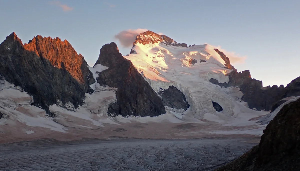 Barre des Écrins (4.102m) im Sonnenuntergang | © DAV Koblenz | Hulley