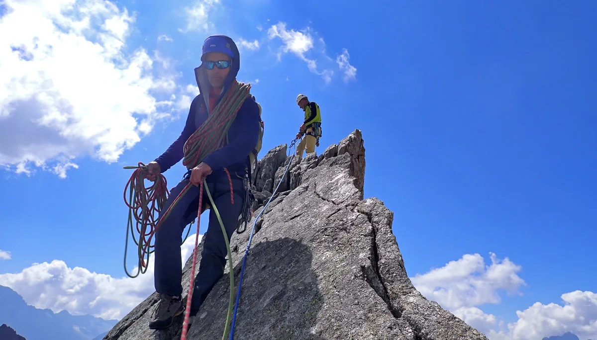 Am Gipfel der Aiguille Dibona (3.130m) | © DAV Koblenz | Hulley