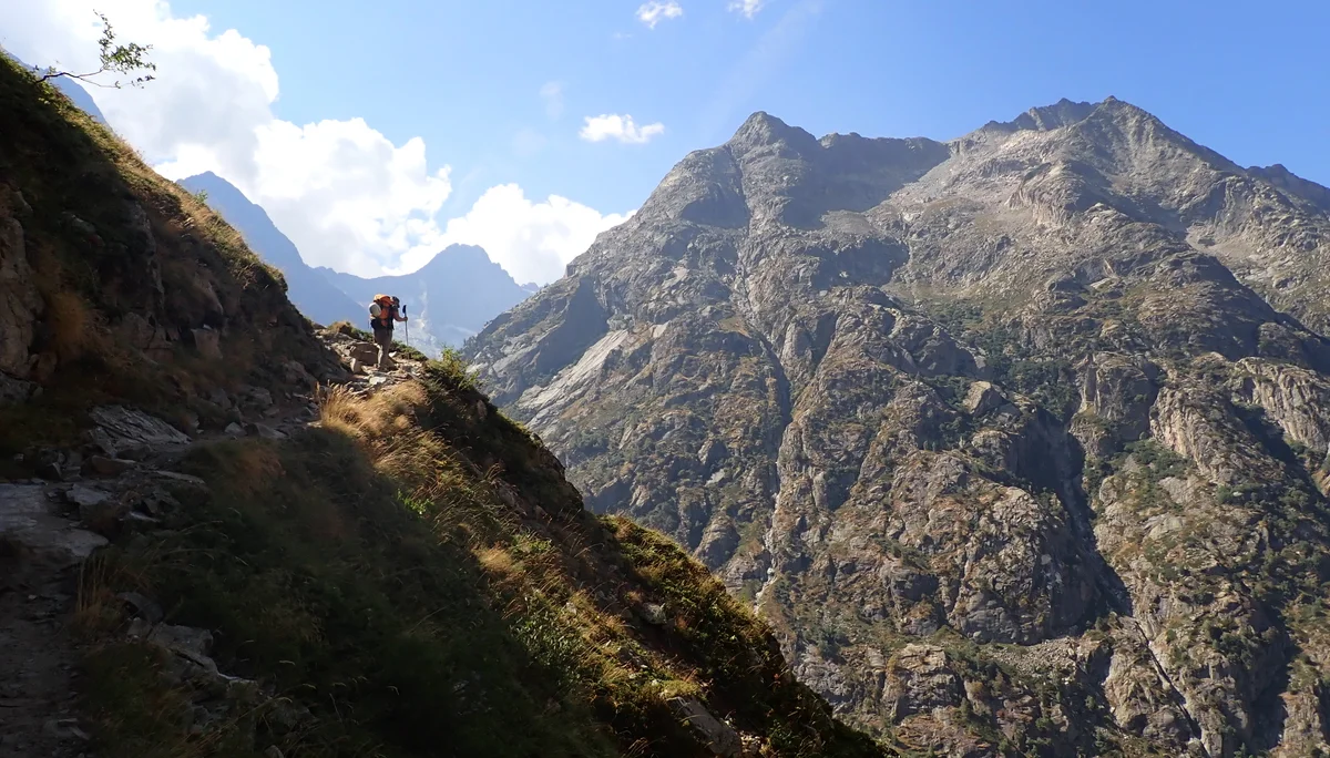 Einsamkeit und wilde Bergwelt beim Abstieg ins Vallee Veneon | © DAV Koblenz | Hulley
