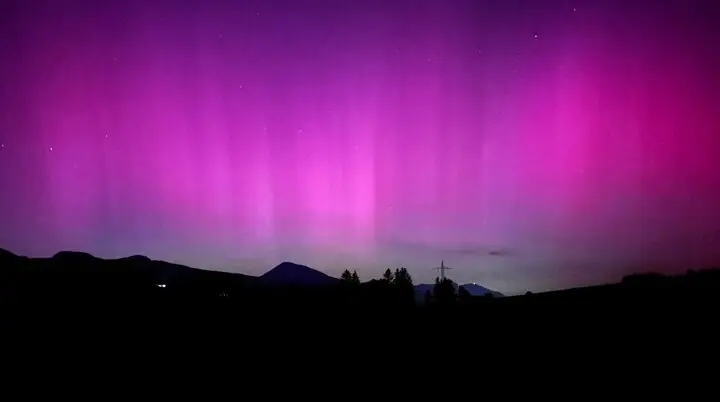 Polarlichter über Mittenwald | © DAV Koblenz