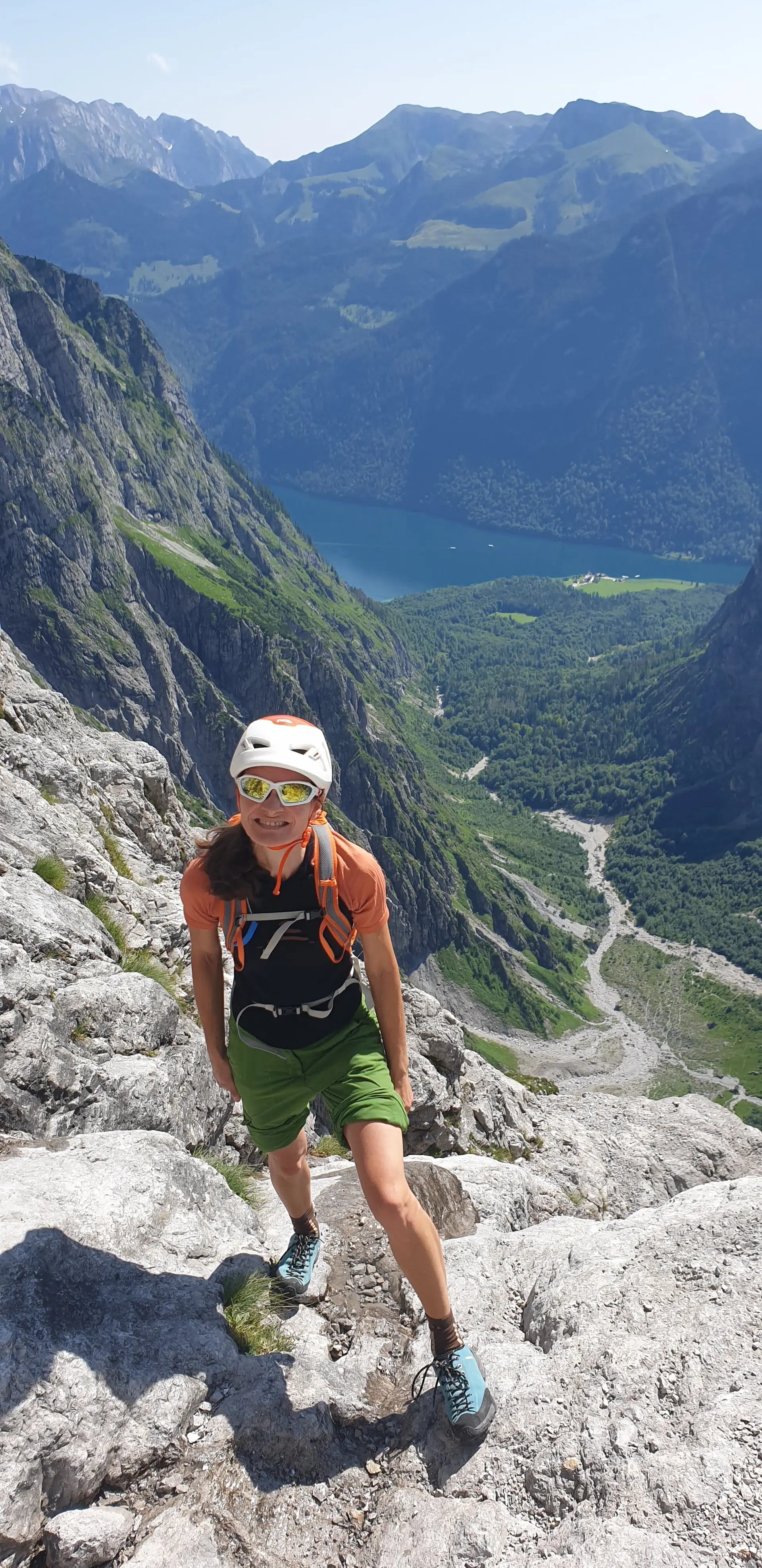 Magda in der Watzmann-Ostwand | © Holger Koch