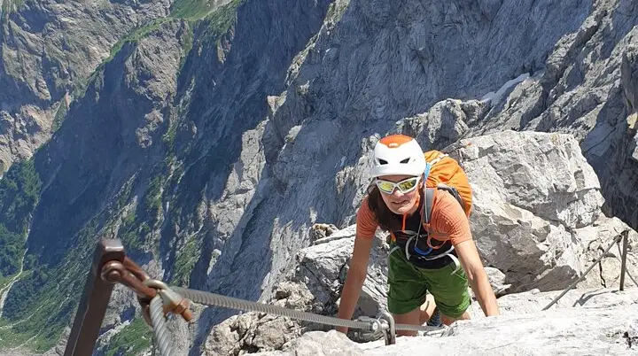 Magda am Watzmann-Gipfelgrat | © Holger Koch