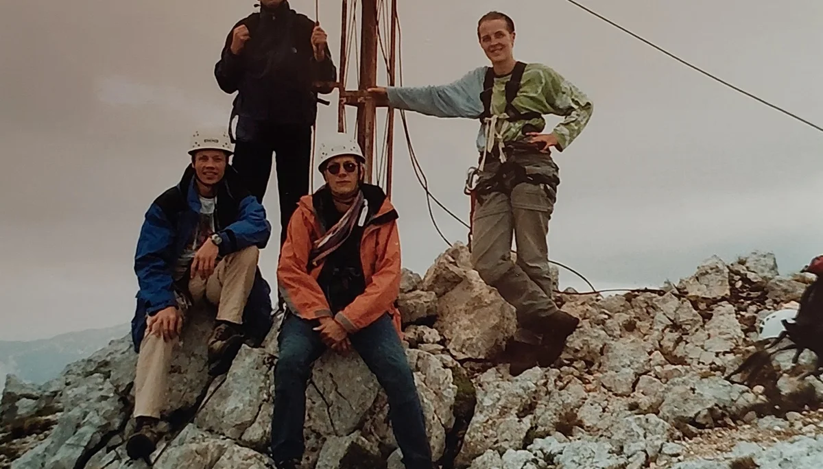 Martin, Peter, Heino und Angela am Gipfel der Kleinen Halt, Wilder Kaiser | © DAV Koblenz