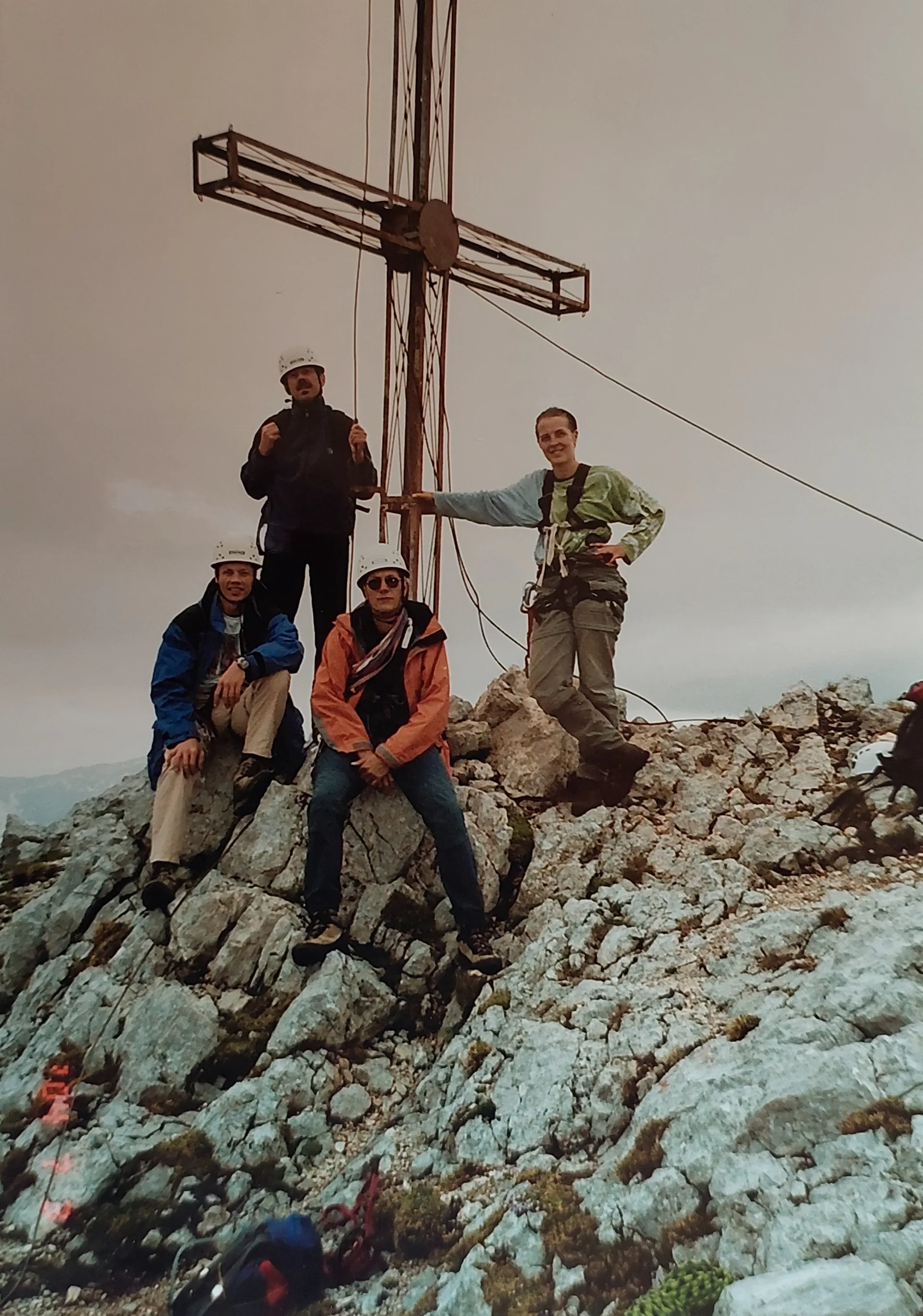 Martin, Peter, Heino und Angela am Gipfel der Kleinen Halt, Wilder Kaiser | © DAV Koblenz