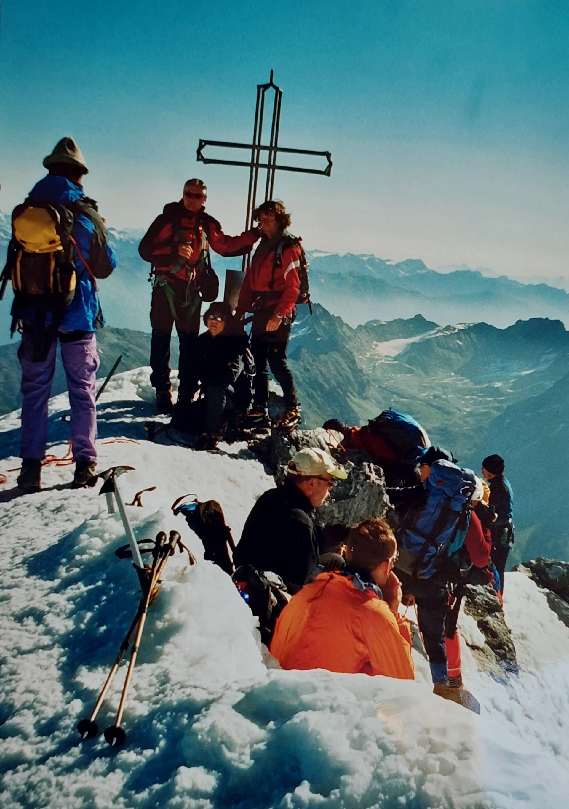 Gerd, Peter F., Heinz und Peter M. am Gipfel des Ortler | © DAV Koblenz