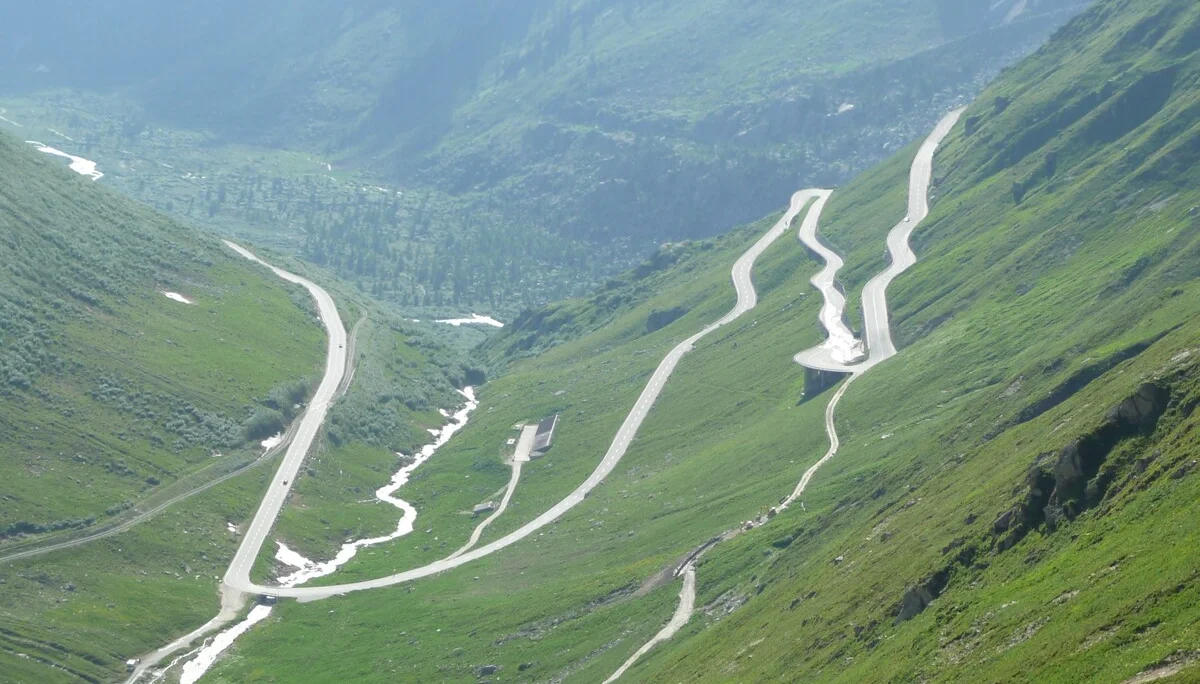 Auffahrt von Gletsch zum Furkapass | © DAV Koblenz
