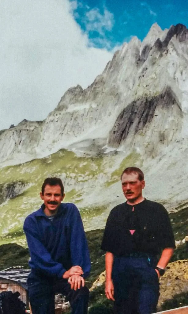 Peter und Werner (v. l.) vor dem Salbitschijen-Südgrat | © DAV Koblenz