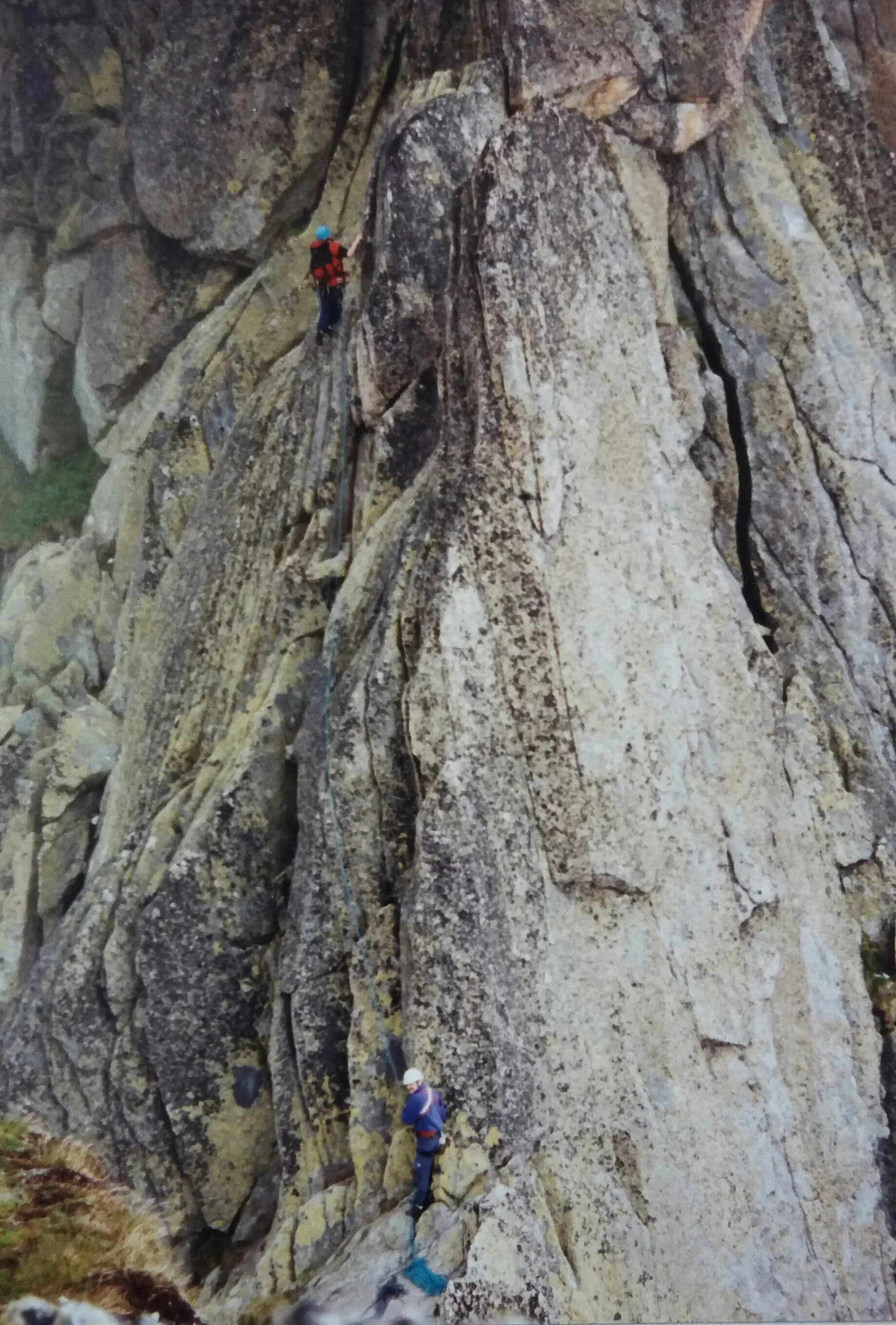 Werner (oben) und Peter am Salbitschijen-Südgrat | © DAV Koblenz