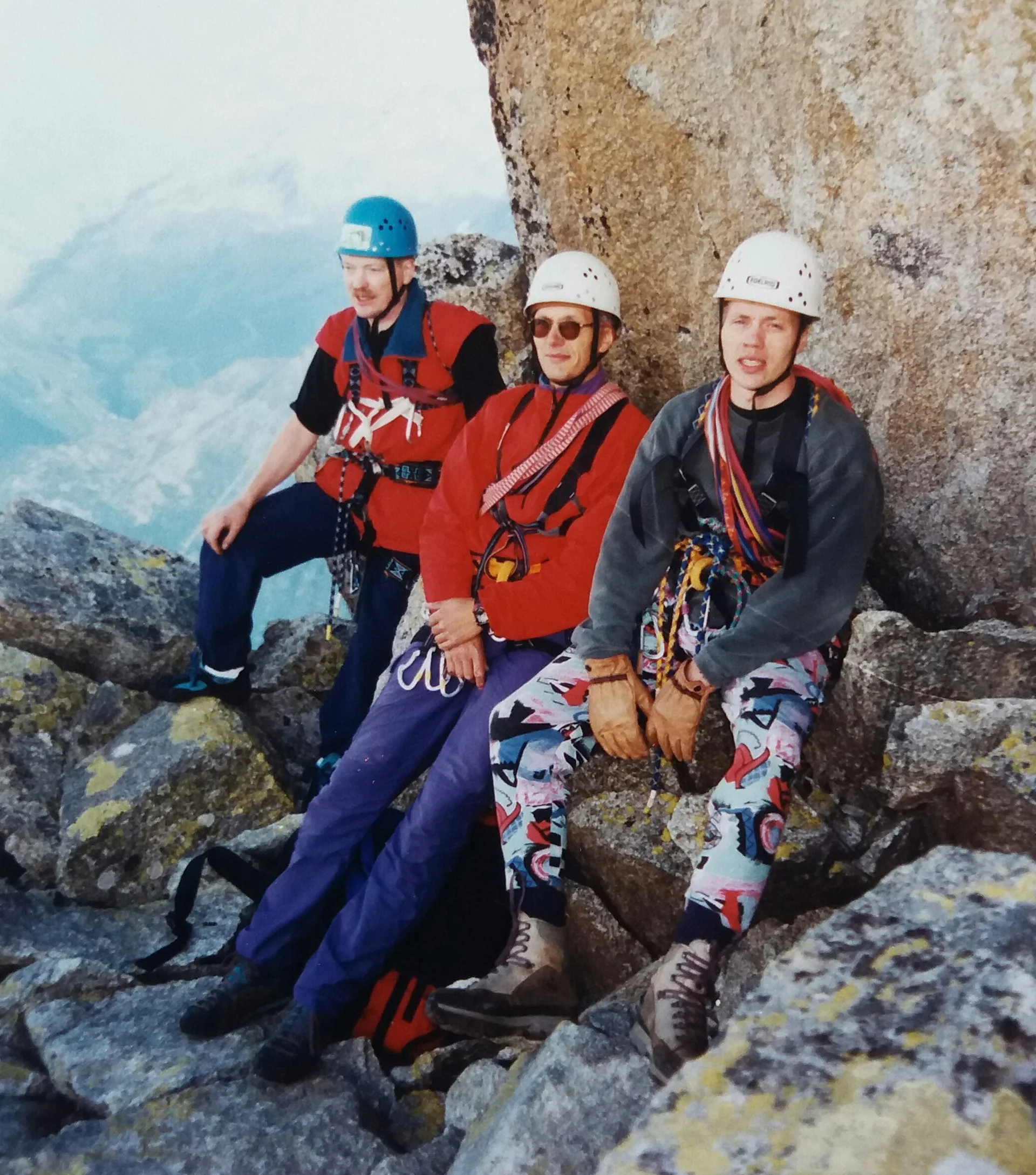 Am Gipfel des Salbitschijen (v. l.) Werner, Heino und Martin | © DAV Koblenz