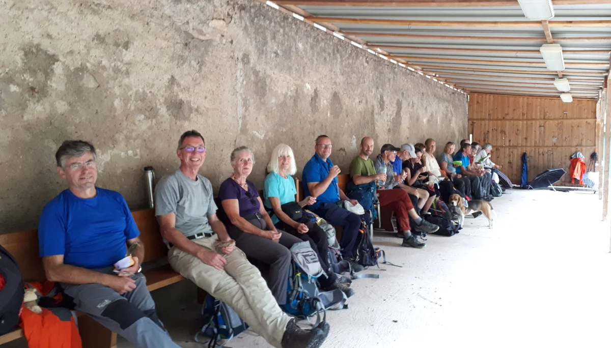 Mittagsjause an der Chapelle de Marienfloss | © DAV Koblenz