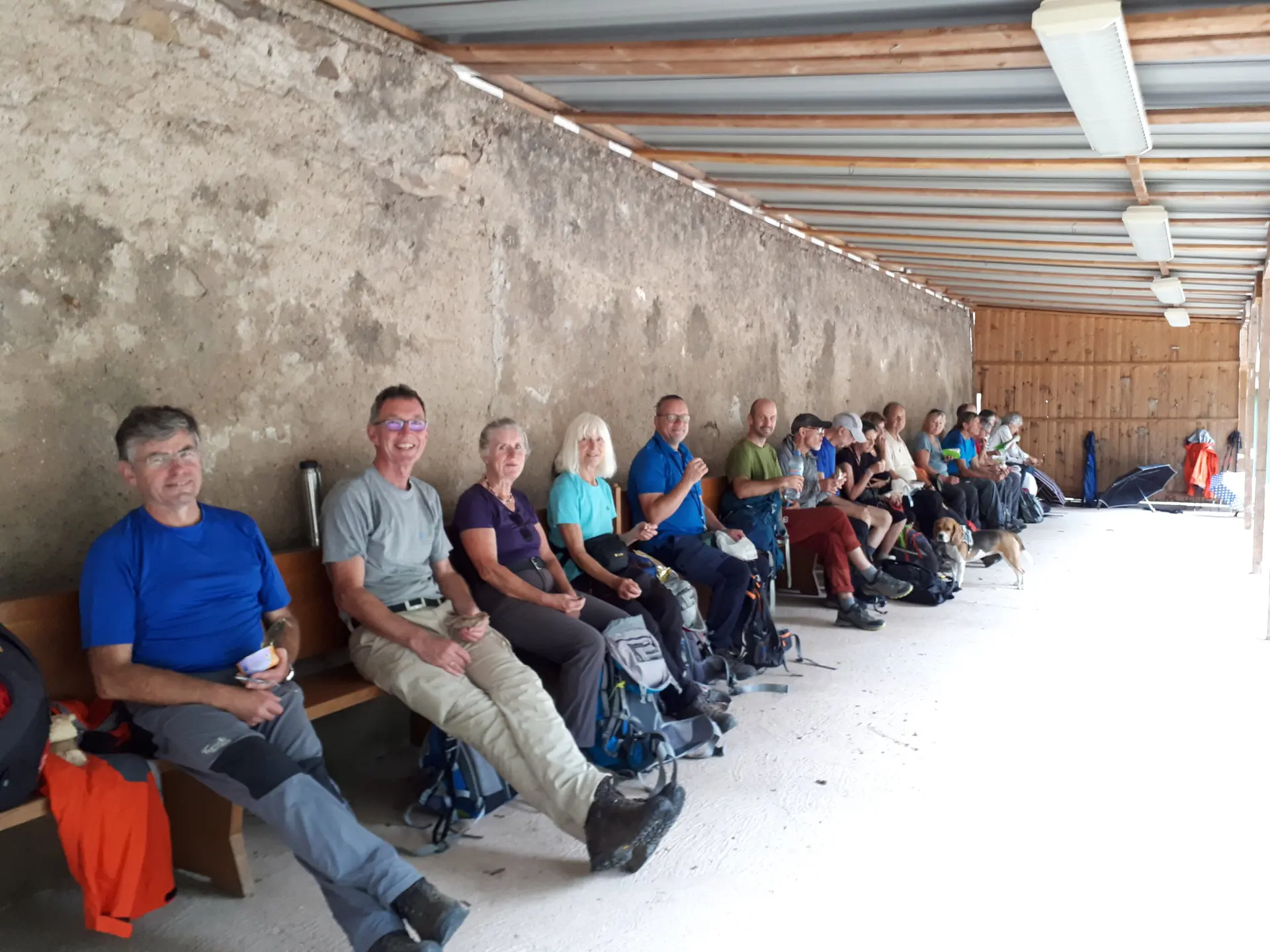 Mittagsjause an der Chapelle de Marienfloss | © DAV Koblenz