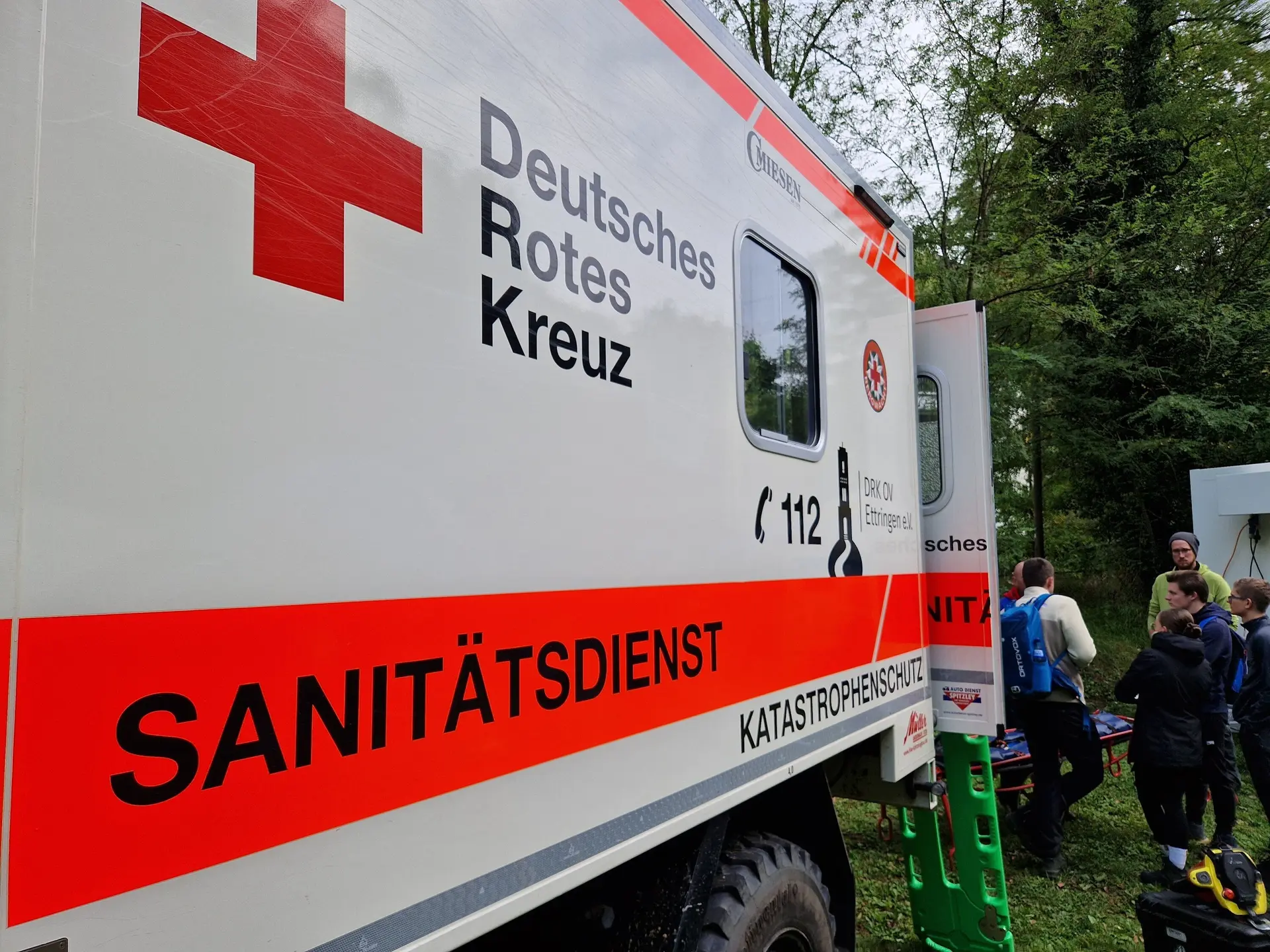 Bergwacht des DRK Ettringen war auch vor Ort | © Uwe Henning