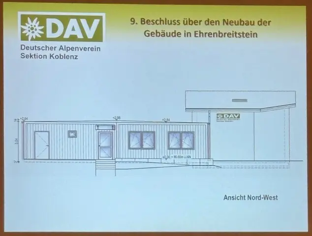 Grafik Neubau Koblenzer Hütte | © DAV Koblenz