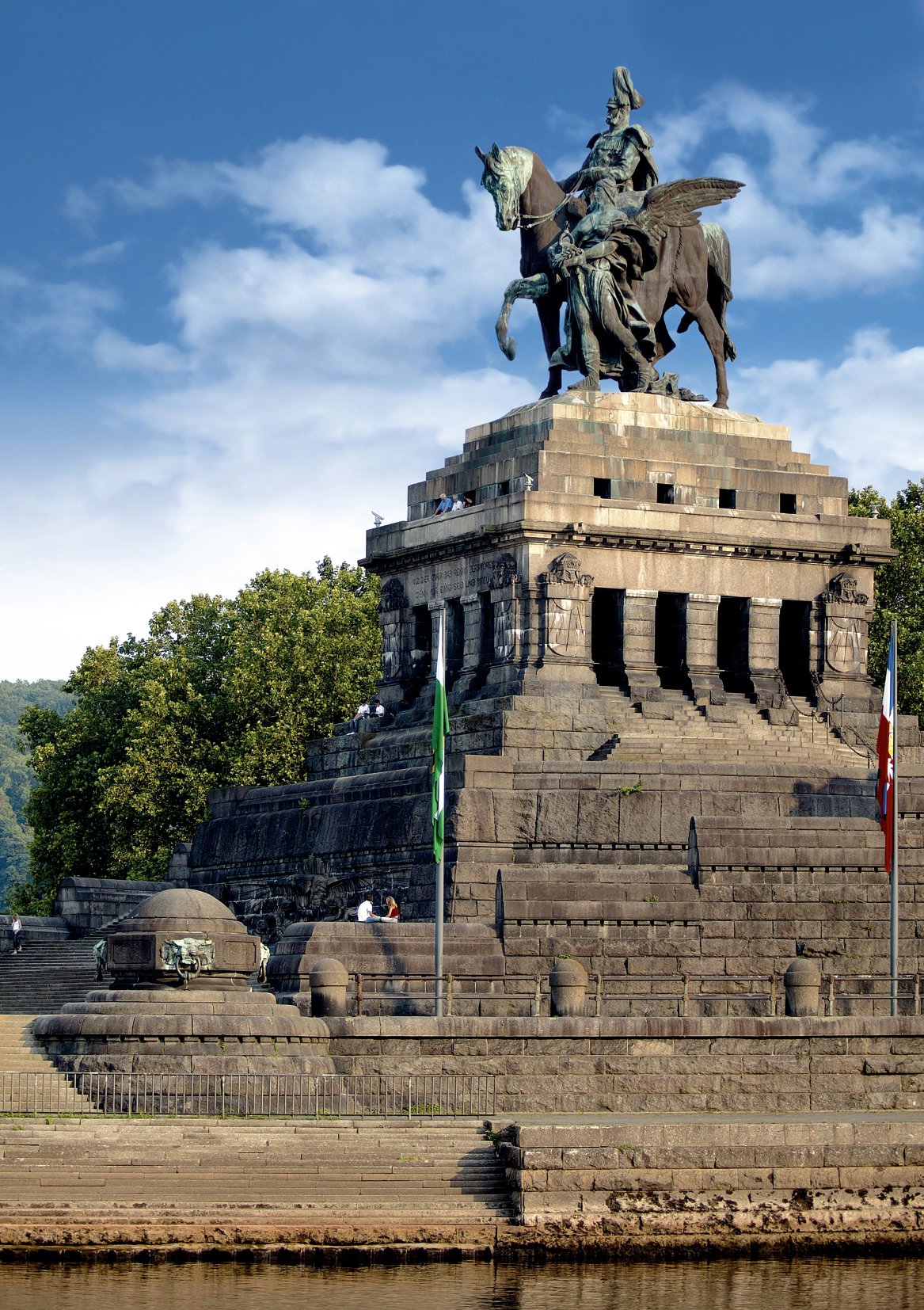 Koblenz - Kaiser Wilhelm Denkmal, Deutsches Eck | © Koblenz-Touristik | Gauls – Die Fotografen