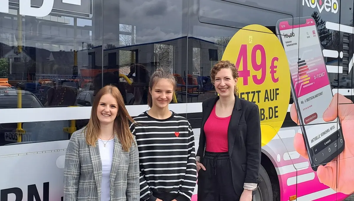 Hannah Hattenbach bei den Koblenzer Verkehrsbetrieben | © Stadtwerke Koblenz GmbH