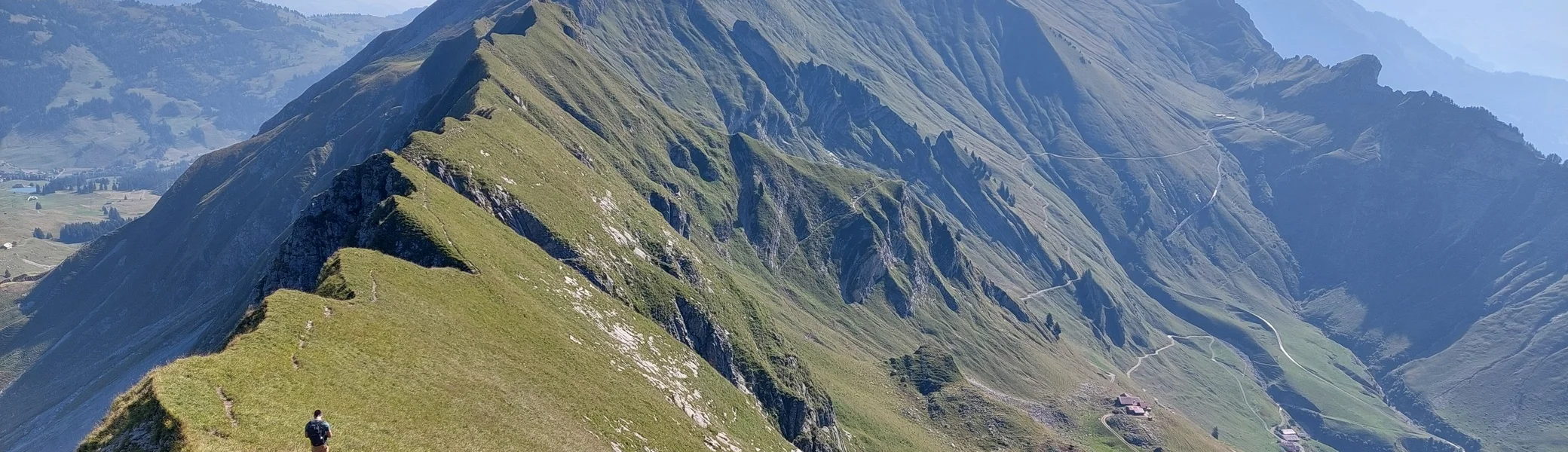 Rückblick auf den ersten Teil des Brienzergrats | © Peter May