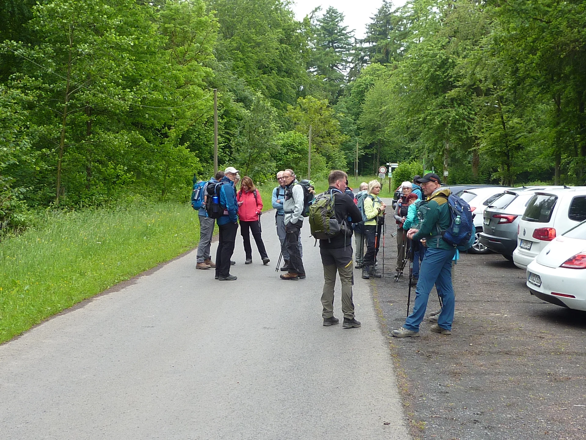 Startpunkt am Parkplatz Drei-Eichen-Hütte | © DAV Koblenz