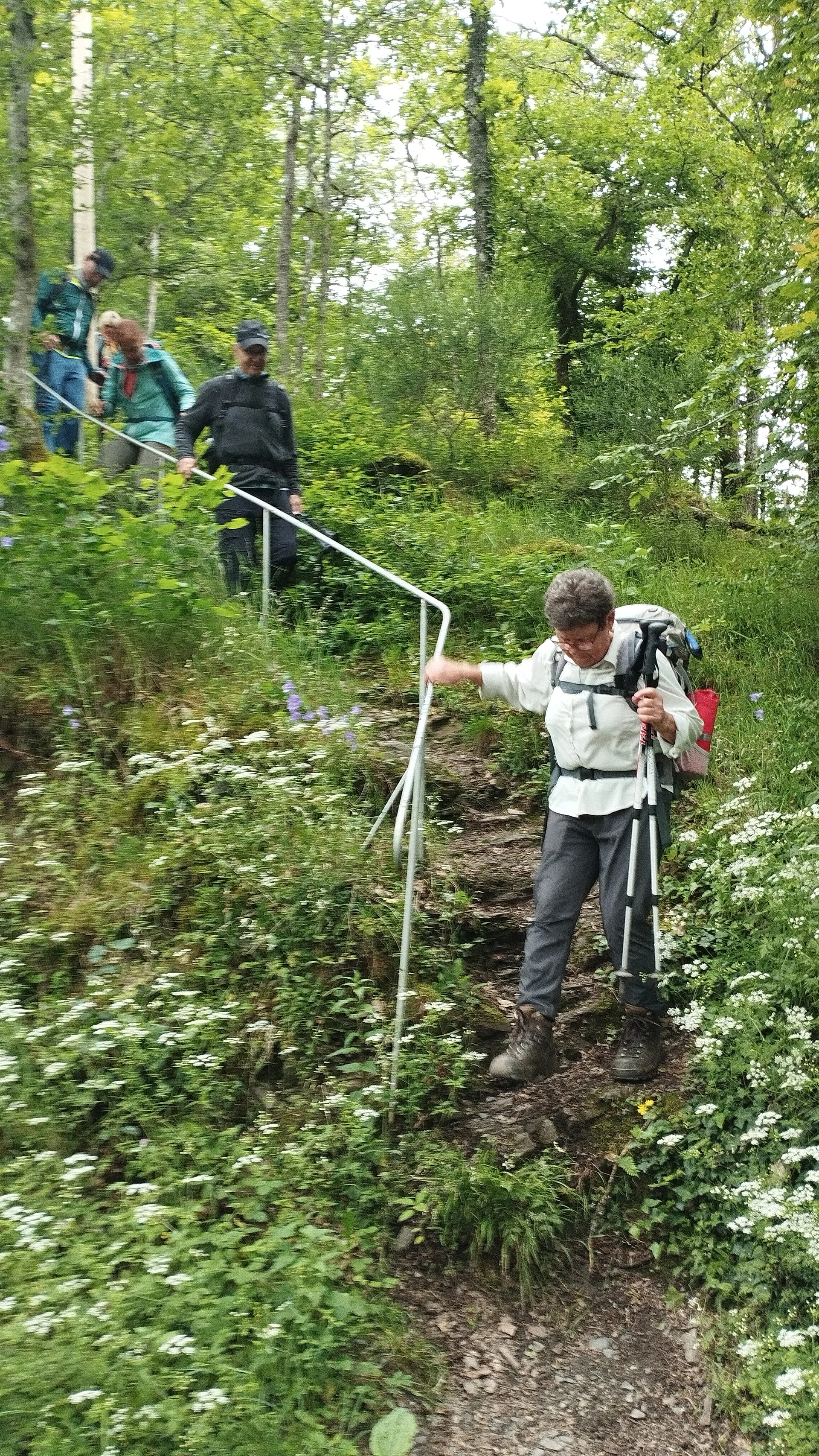 Anspruchsvoller Abstieg nach der Üßbachhütte | © DAV Koblenz