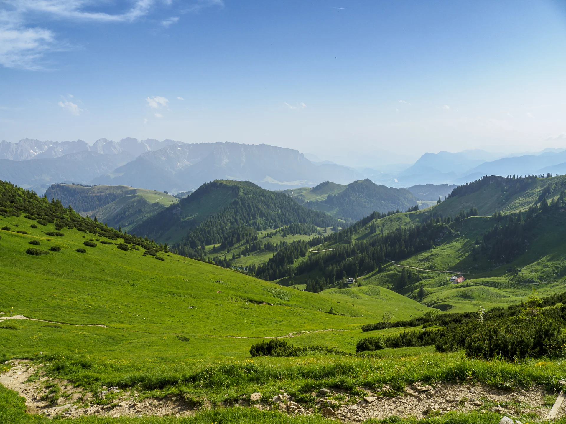 Links im Hintergrund das Kaisergebirge | © DAV Koblenz