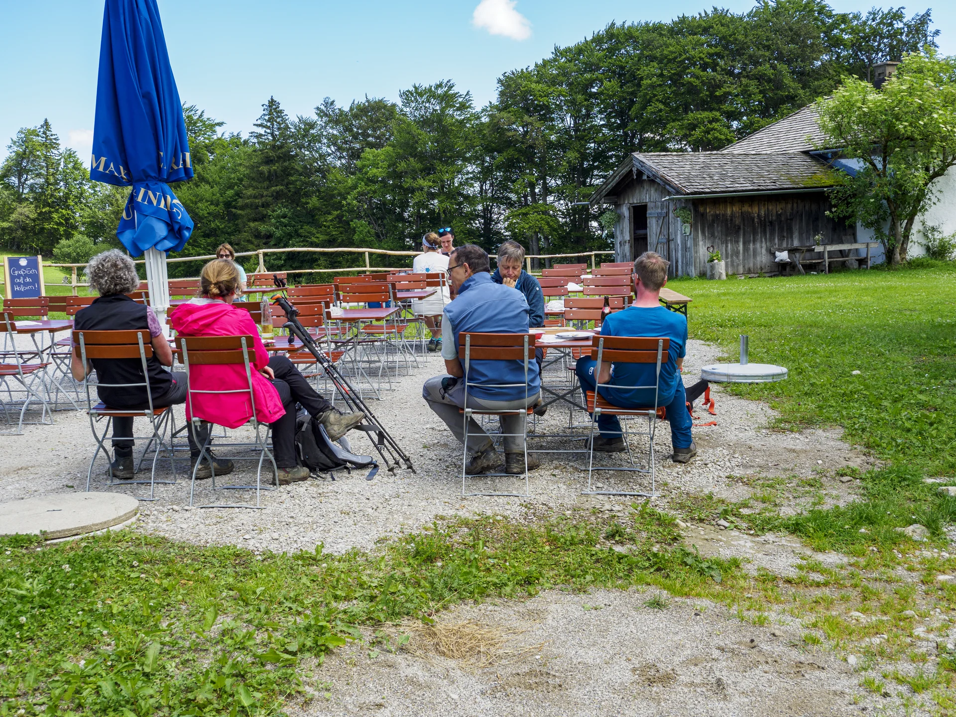 Pause an der Hofalm | © DAV Koblenz