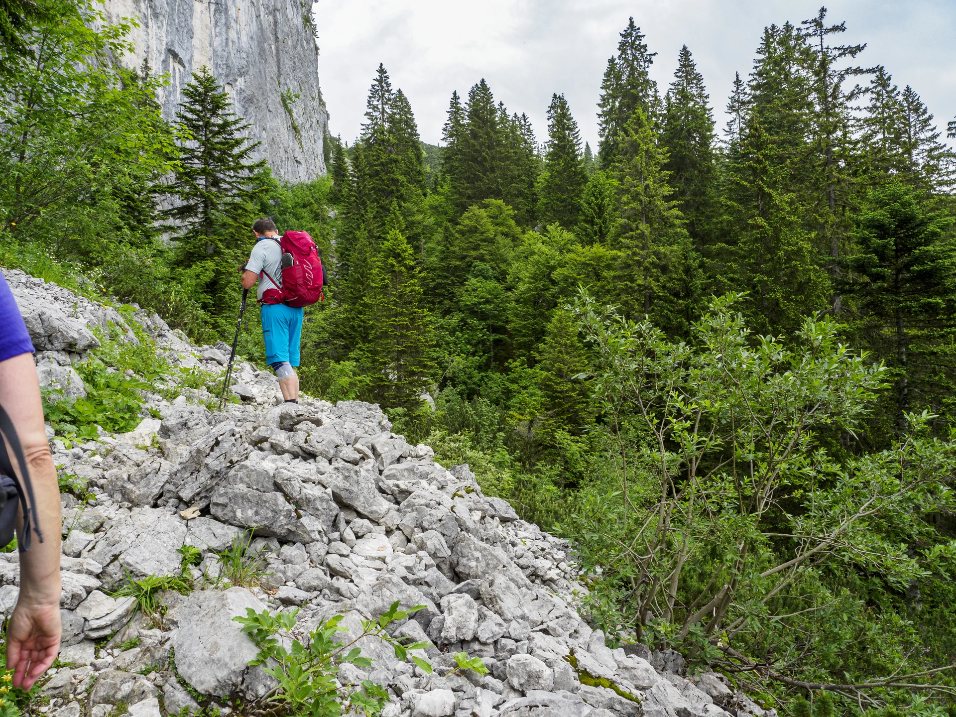 Weg unterhalb des Spitzsteingipfels | © DAV Koblenz