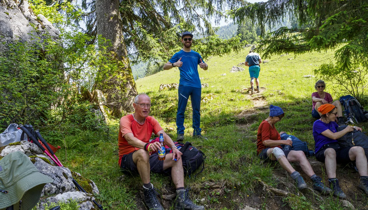 Pause am Dalsensattel | © DAV Koblenz