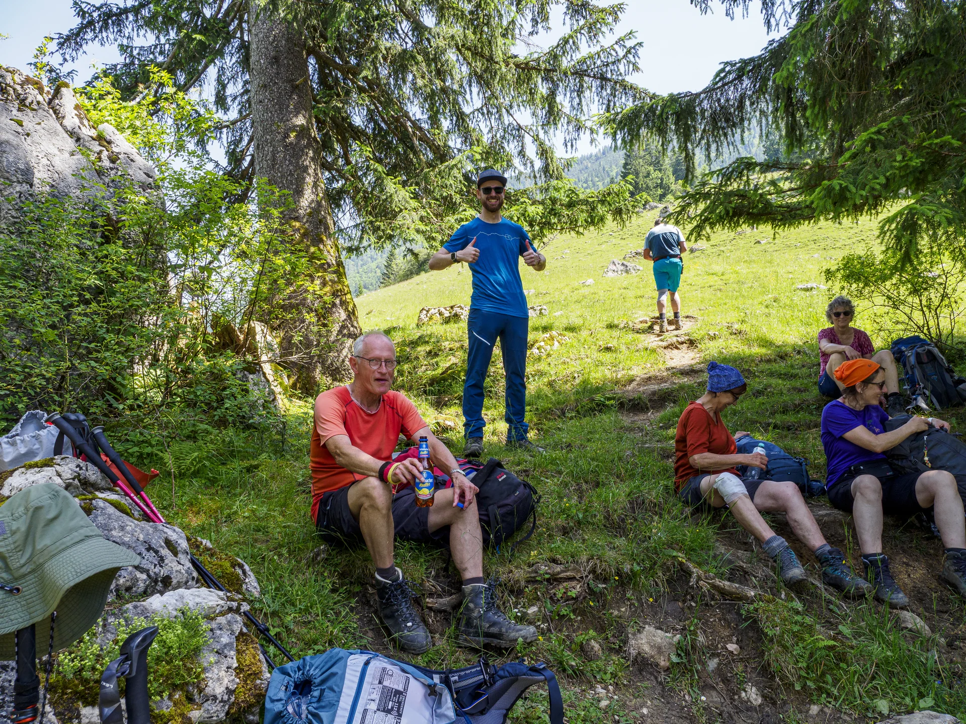 Pause am Dalsensattel | © DAV Koblenz