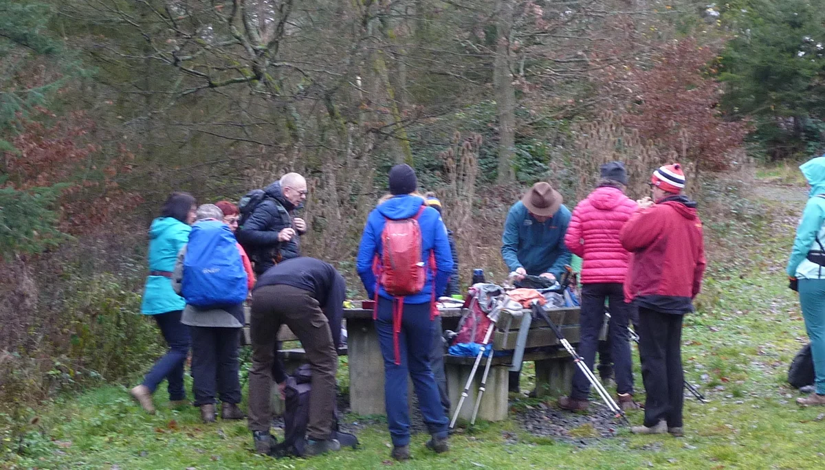 Erste Rast am Aussichtsturm | © DAV Koblenz