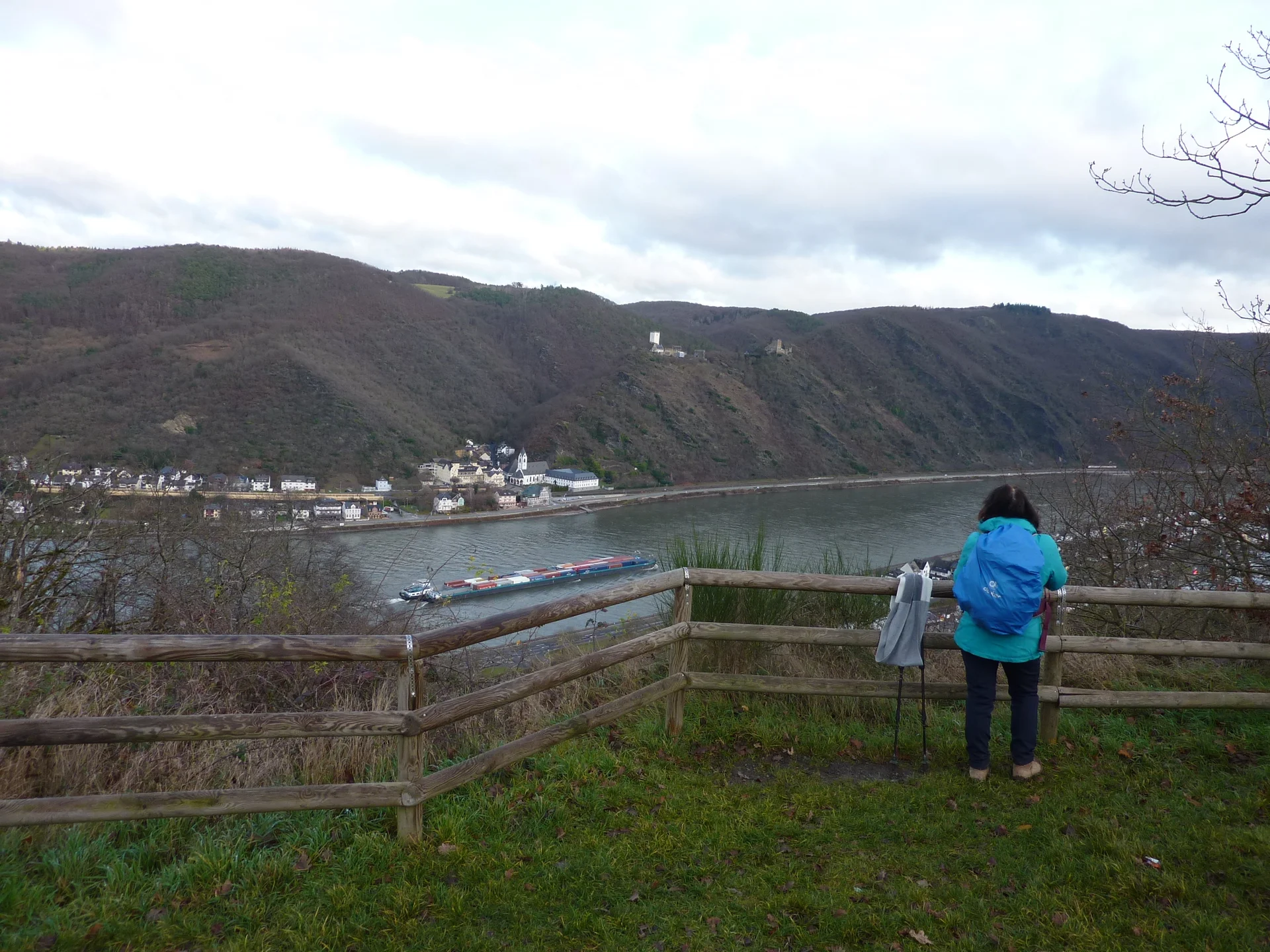 ...mit Ausblick ins Rheintal | © DAV Koblenz