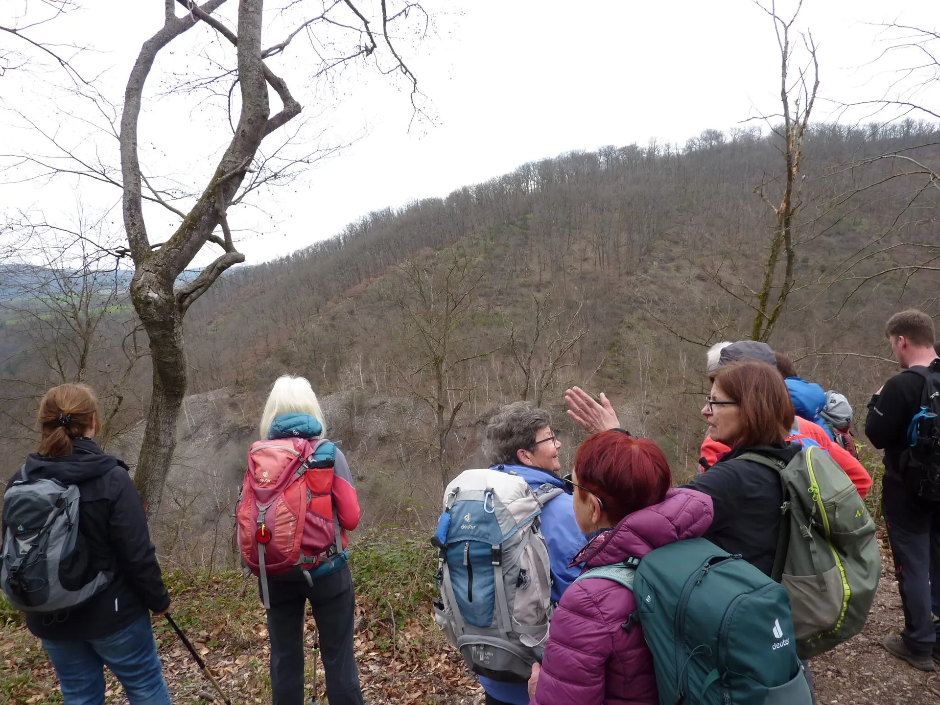 Mit Aussicht auf den zurückgelegten Weg | © DAV Koblenz