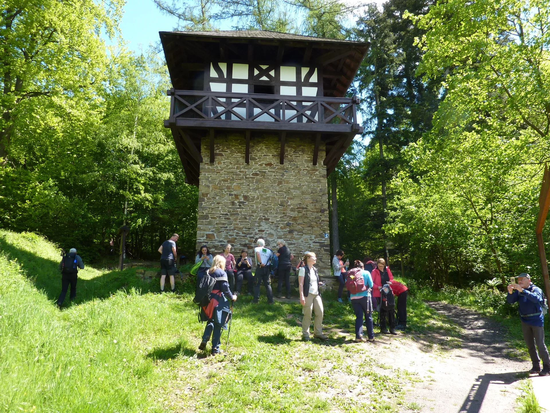 Pause am Römerturm | © DAV Koblenz