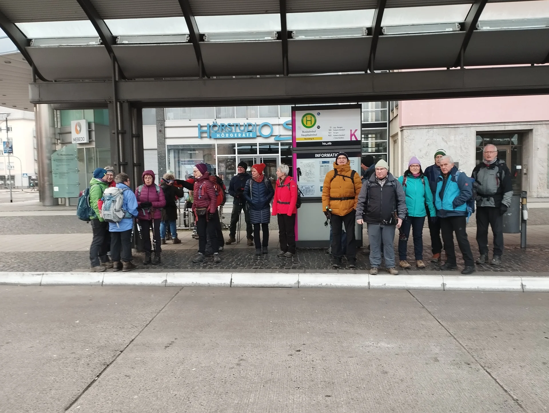 Gruppenbild am Bahnhof | © DAV Koblenz