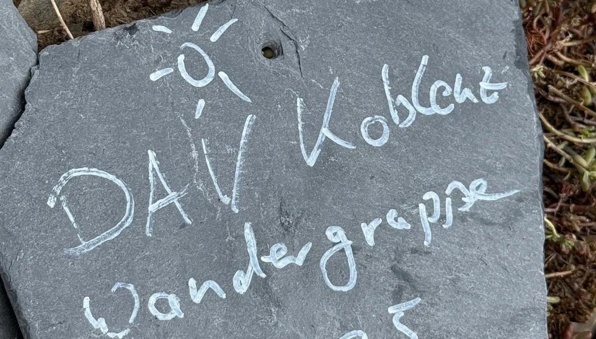 Eintrag der Wandergruppe | © DAV Koblenz