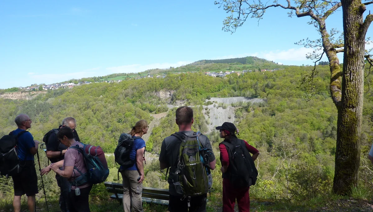 Sicht auf Ettringen und Geröllfelder | © DAV Koblenz