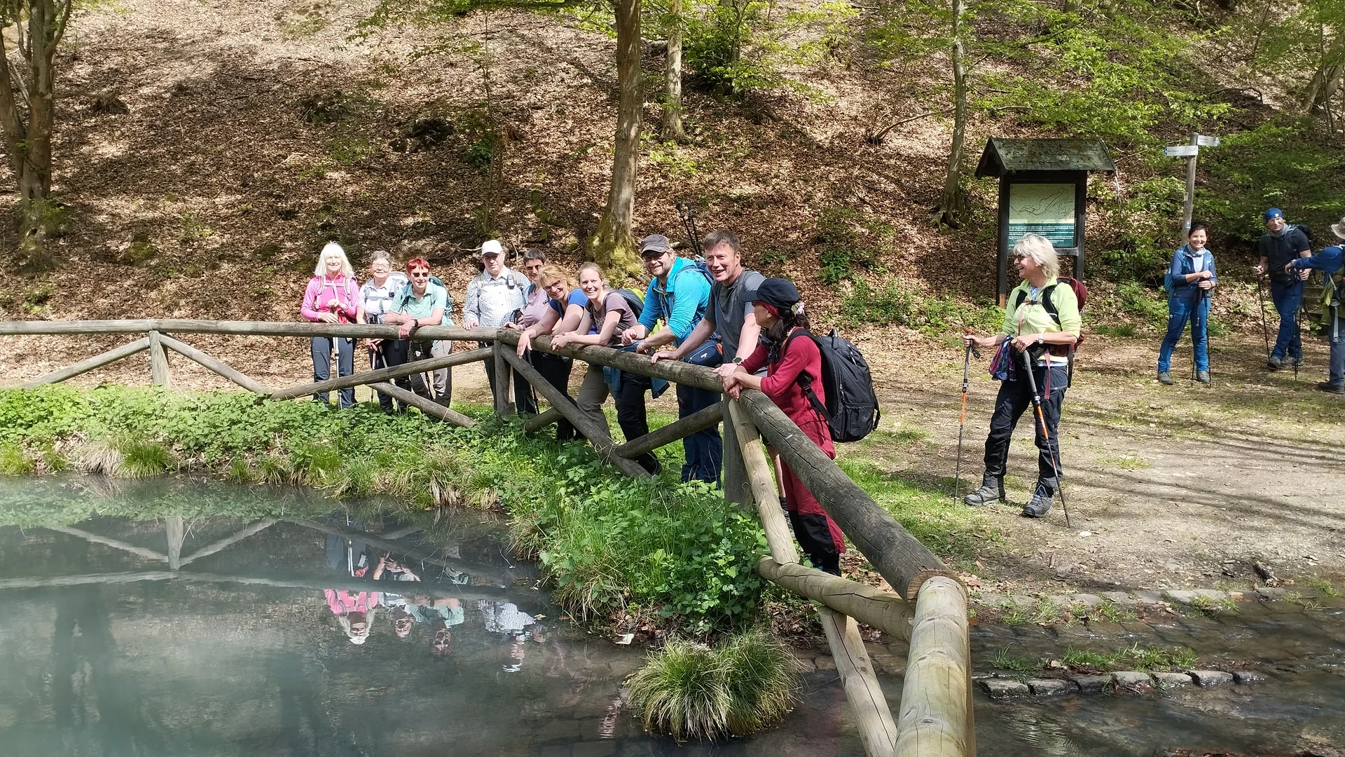Stelldichein am Eiterbachweiher | © DAV Koblenz